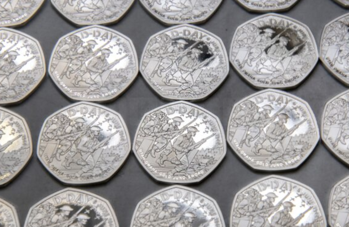 The Royal Mint Unveils New 50p Coin to Mark 80th Anniversary of D-Day Landings
