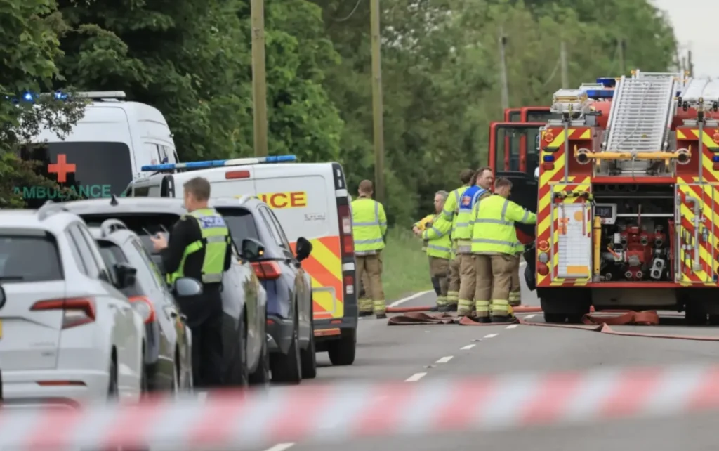 Pilot Dies in Spitfire Crash Near RAF Coningsby Base in Lincolnshire