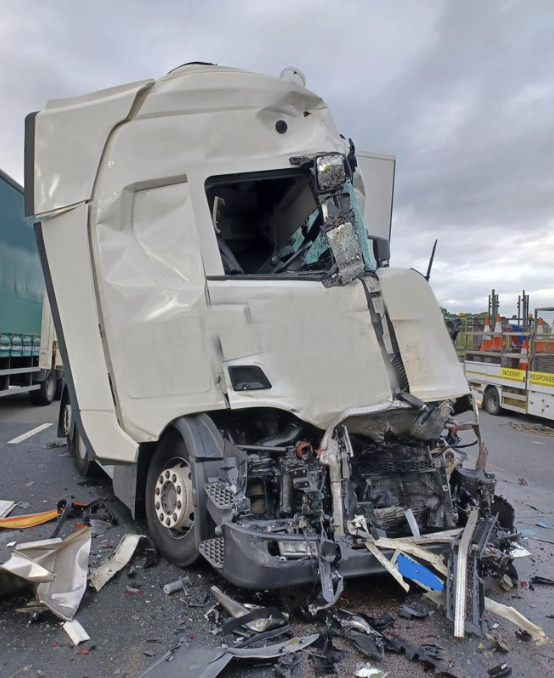 Delays on M6 Northbound in Cheshire Due to Lorry Collision and Spillage