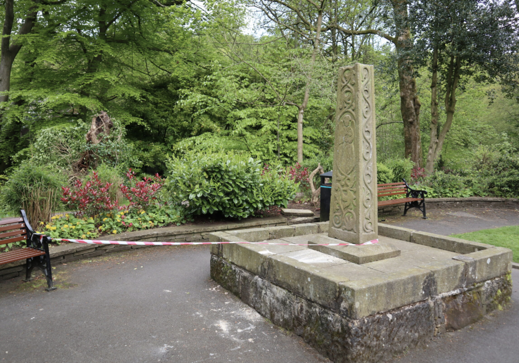 Cenotaph Damaged in Keedwell Hill, Long Ashton During D Day Week