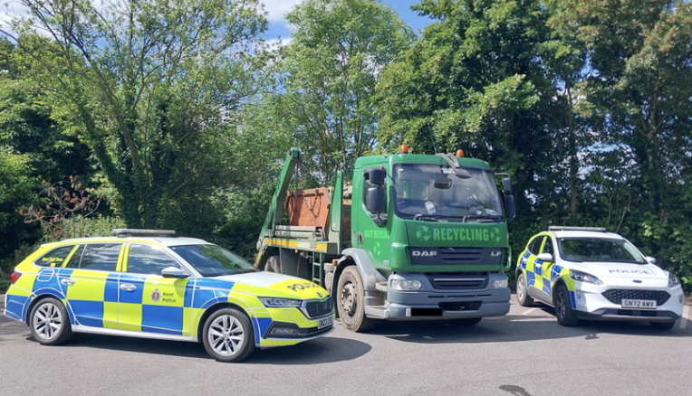 Man Arrested for Fly-Tipping and Multiple Traffic Offenses in Kent