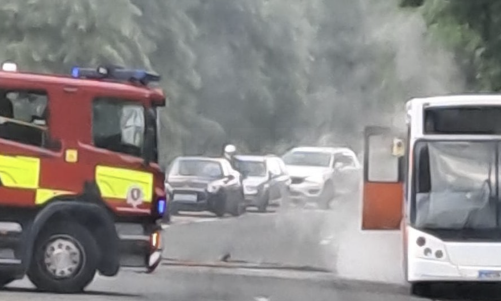 Engine Fire on Bus in Tonbridge