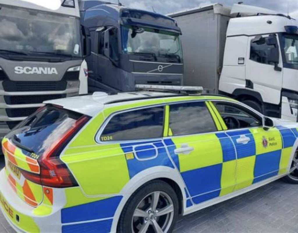 Three Lorry Drivers Fined for Taking Break on M20 Exit Slip Road in Ashford