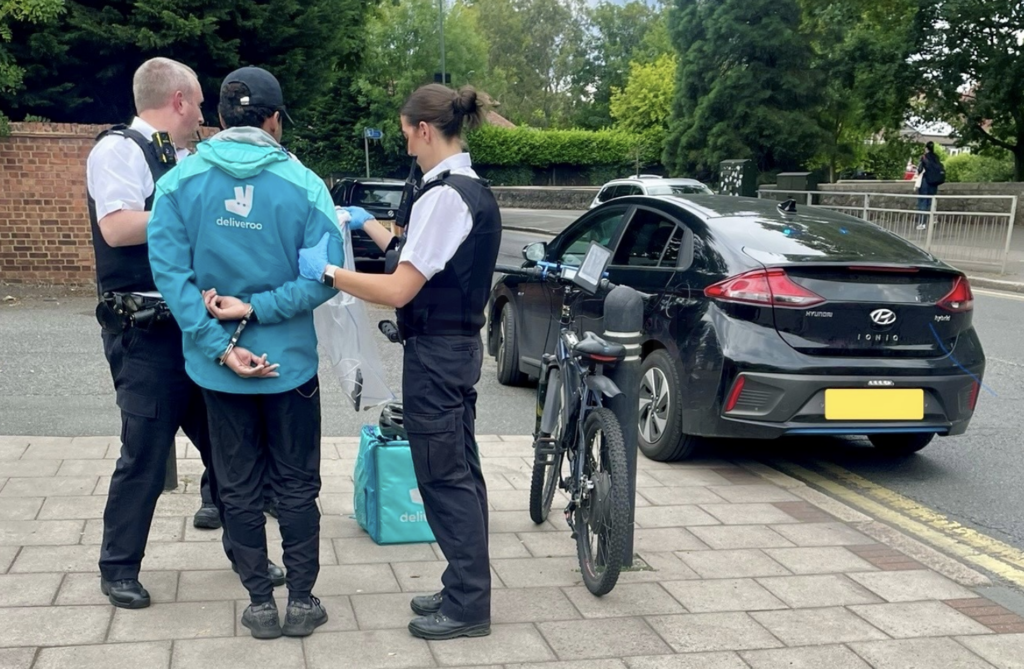 Food Delivery Rider Arrested After Running Red Light
