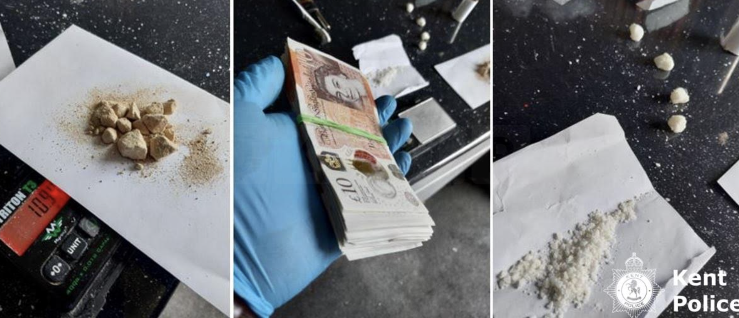 Two suspected dealers have been arrested after officers executed a warrant under the Misuse of Drugs Act at a property in Gillingham