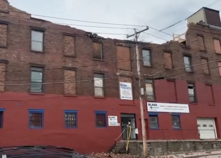 Numerous Emergency Personnel Respond to Partial Collapse of Four-Story Commercial Building in Albany