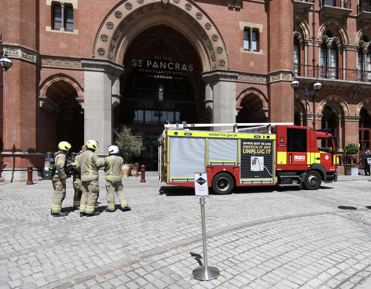 St Pancras Renaissance London Hotel Evacuated After Fire Incident