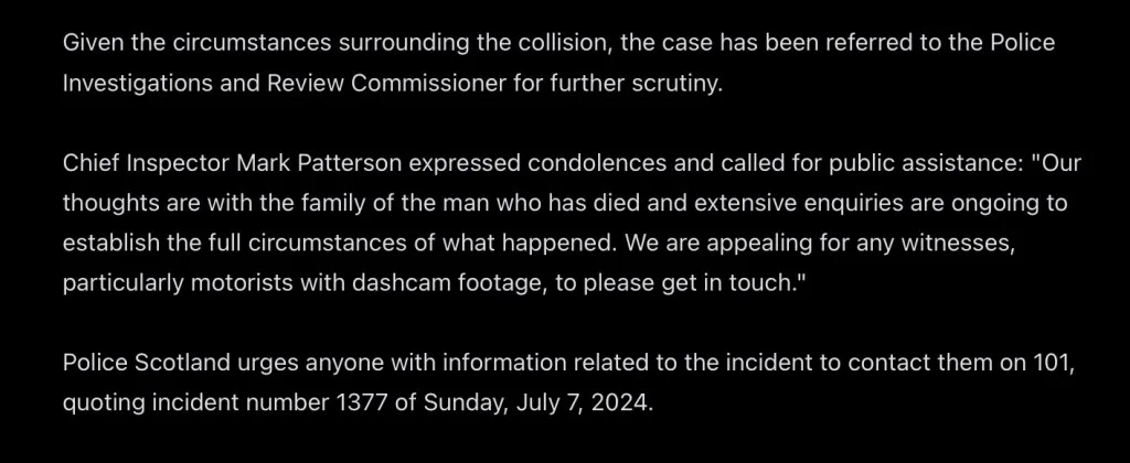 Single99 Fatal Crash on M9 Near Stirling Prompts Police Scotland Appeal for Witnesses