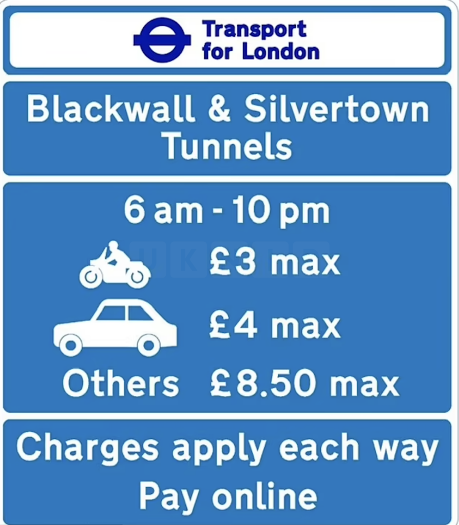 London Tunnel Users Could Face £4 Charge from Next Year