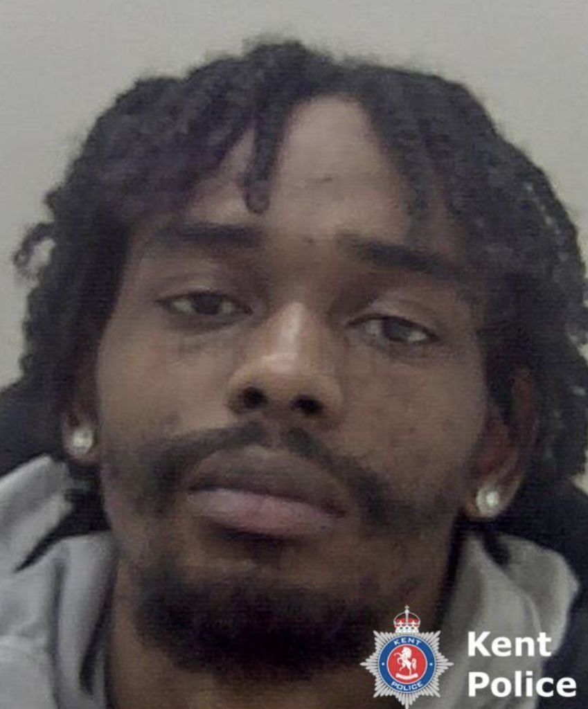 A county line dealer with a knife has been jailed after plain clothes officers spotted him acting suspiciously with a drug user in Chatham