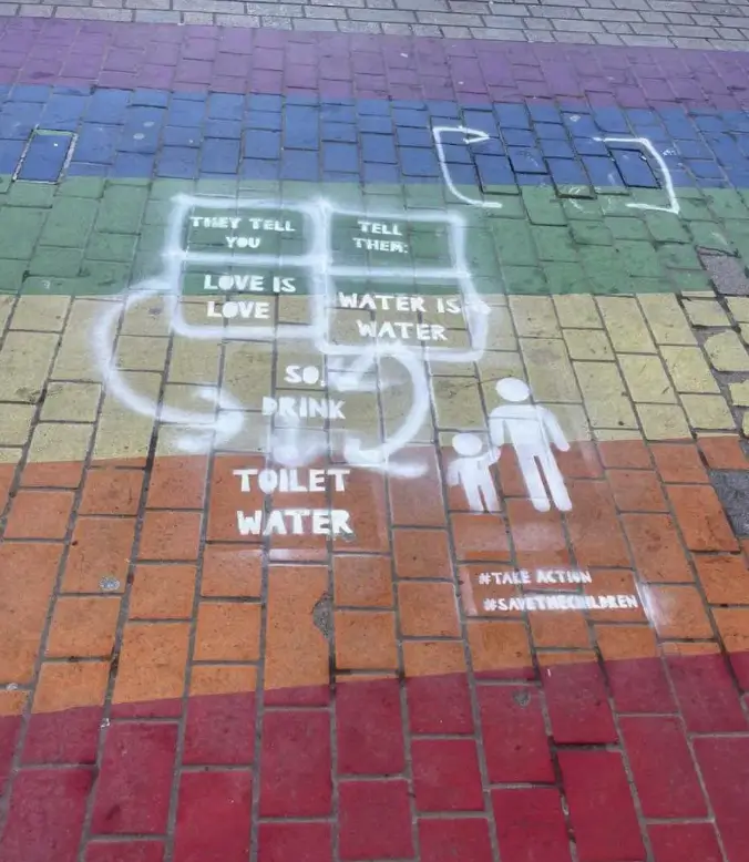 Single99 Pride Flags on London Pavement Vandalised for ‘At Least the Fifth Time’