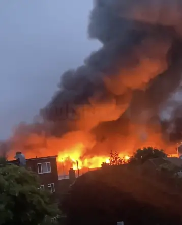 Single99 Ramsgate’s Historic K Laundry Ltd Engulfed in Flames, Fire Crews Depart After Lengthy Battle