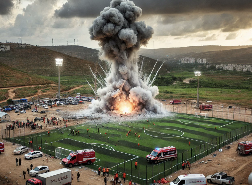 Rocket Attack in Golan Kills 10 at Football Pitch