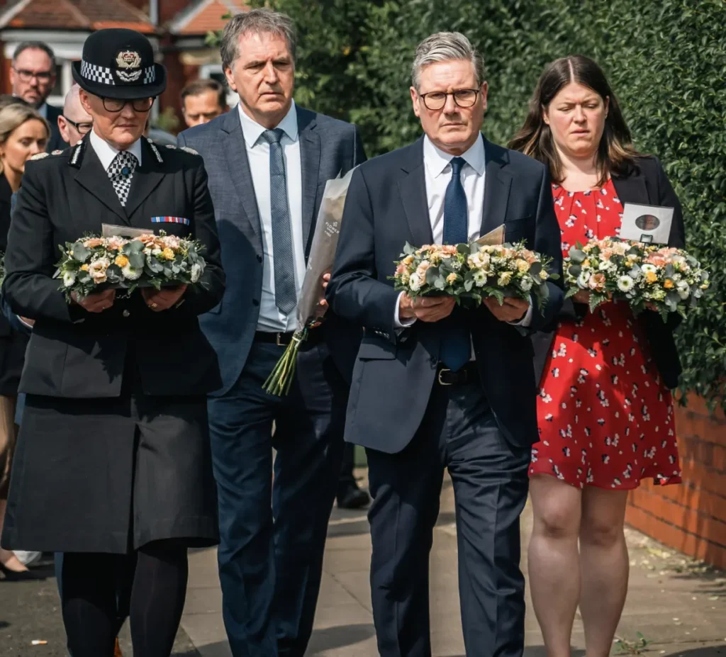 PM and Home Secretary Lay Flowers at Southport Incident Scene