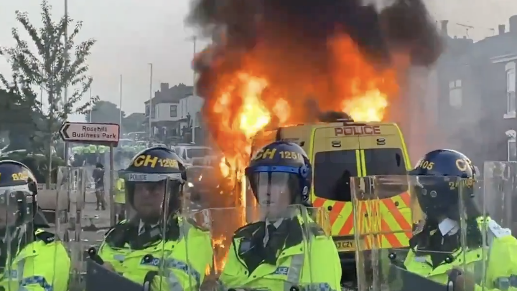 Peaceful Protest in Southport Turns Violent as Police van set on fire as far-right hijack vigil for Southport stabbing victims
