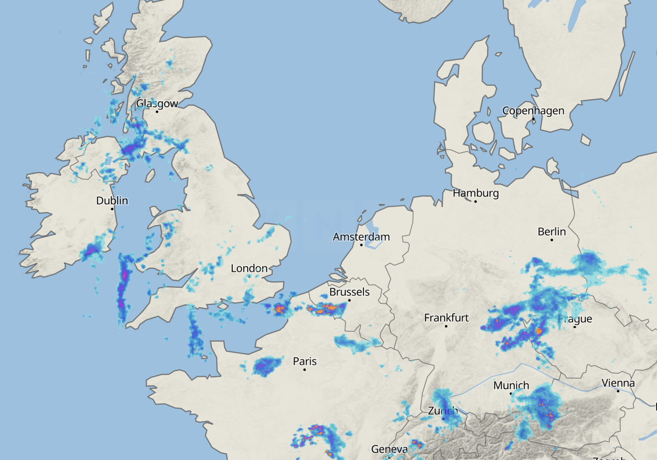 Thunderstorms Set to Hit: Map Shows Areas Most at Risk for Frequent Lightning and Heavy Rain
