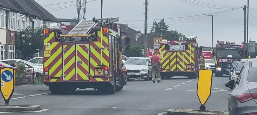 Fire at Morden Recycling Centre