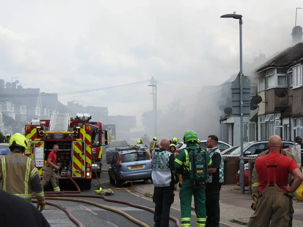 Major Fire Engulfs Dagenham Residences