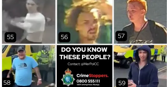 Merseyside Police Issue CCTV Images in Connection with Disorder Incidents