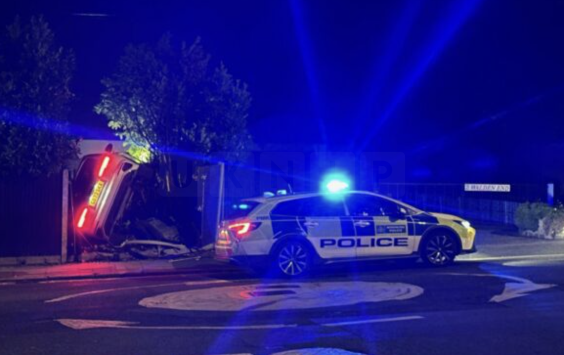 Audi flips on its side in terrifying Bromley car crash