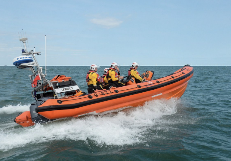 Family of Five Rescued by Lifeboat After Being Cut Off by Tide at Warden Point