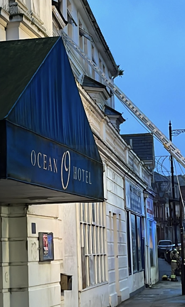 Firefighters Respond to Third Blaze at Sandown’s Derelict Ocean Hotel in One Week