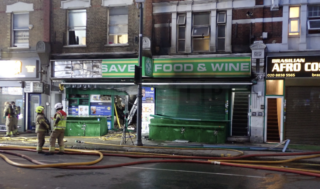 Firefighters Tackle Harlesden Shop Fire Caused by Lithium Battery in Vape