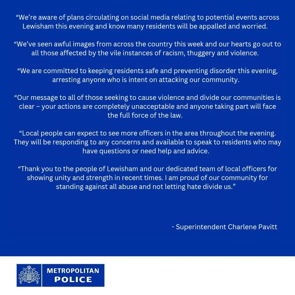 Police On High Alert For Possible Riots In London Boroughs Tonight Police on High Alert for Possible Riots in London Boroughs Tonight