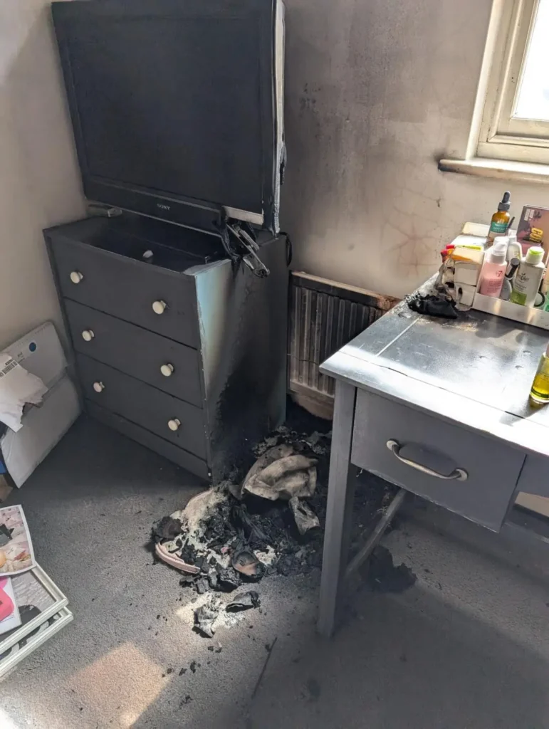 Couple’s Warning After Mirror Sparks Fire in Family Home