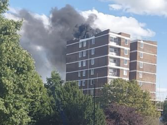 Major Fire Breaks Out at Deepdene Point, South East London: Seventy Firefighters Battle Tower Block Blaze