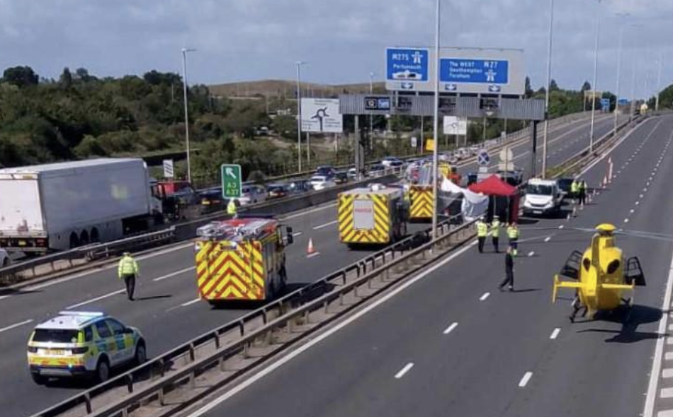 Man Dies Following Serious Collision on A27, Motorway Closed