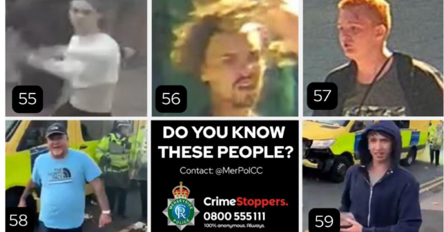 Merseyside Police Issue CCTV Images in Connection with Disorder Incidents
