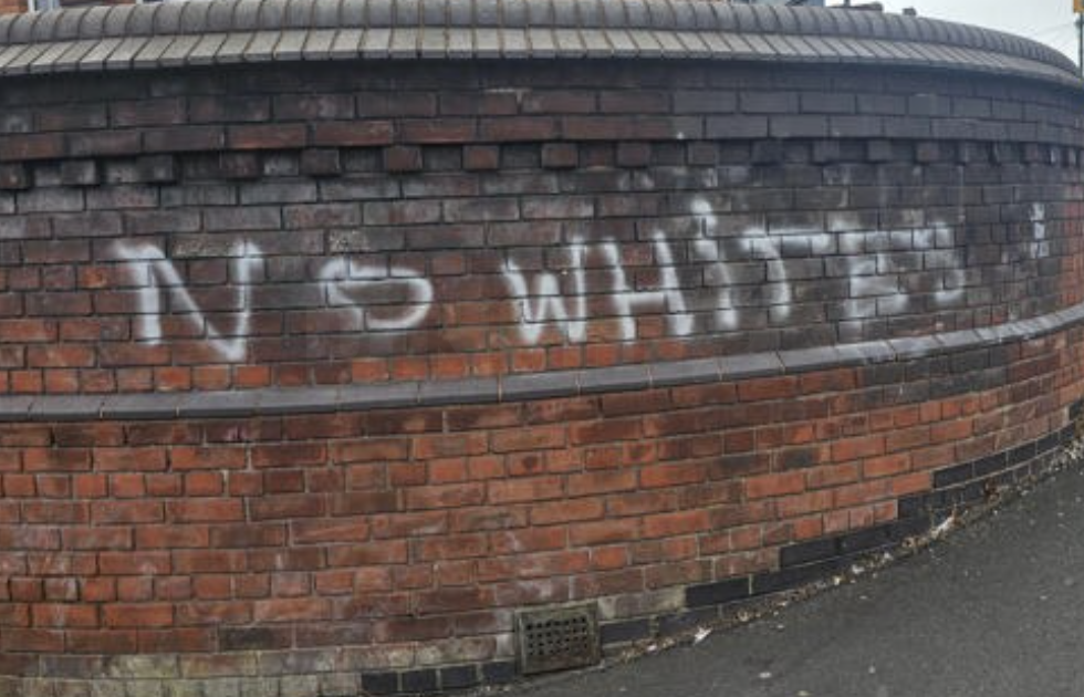 ‘No Whites’ Graffiti in Birmingham Investigated by Police