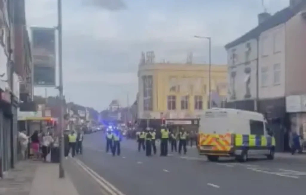Police Attend County Road Following Violent Disorder Police Attend County Road Following Violent Disorder