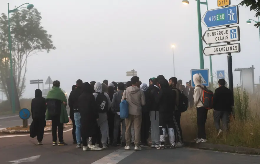 Area Template Major Operation in Gravelines Prevents Over 420 Migrants from Crossing the English Channel after cat and mouse game