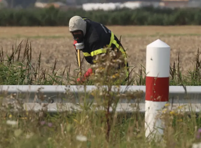 Area Template Specialists Carry Out Controlled Explosion After WWII Mustard Gas Shell Unearthed in Dunkirk