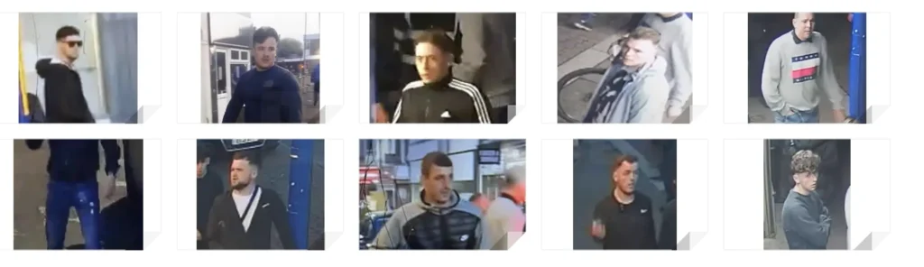 Area Template CCTV Images Released as Police Seek to Identify 10 Individuals Following Sheerness Disturbance