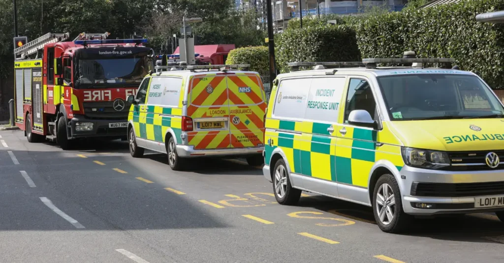 Ten Fire Engines Sent to Tackle High Rise  Blaze on the Isle of Dogs