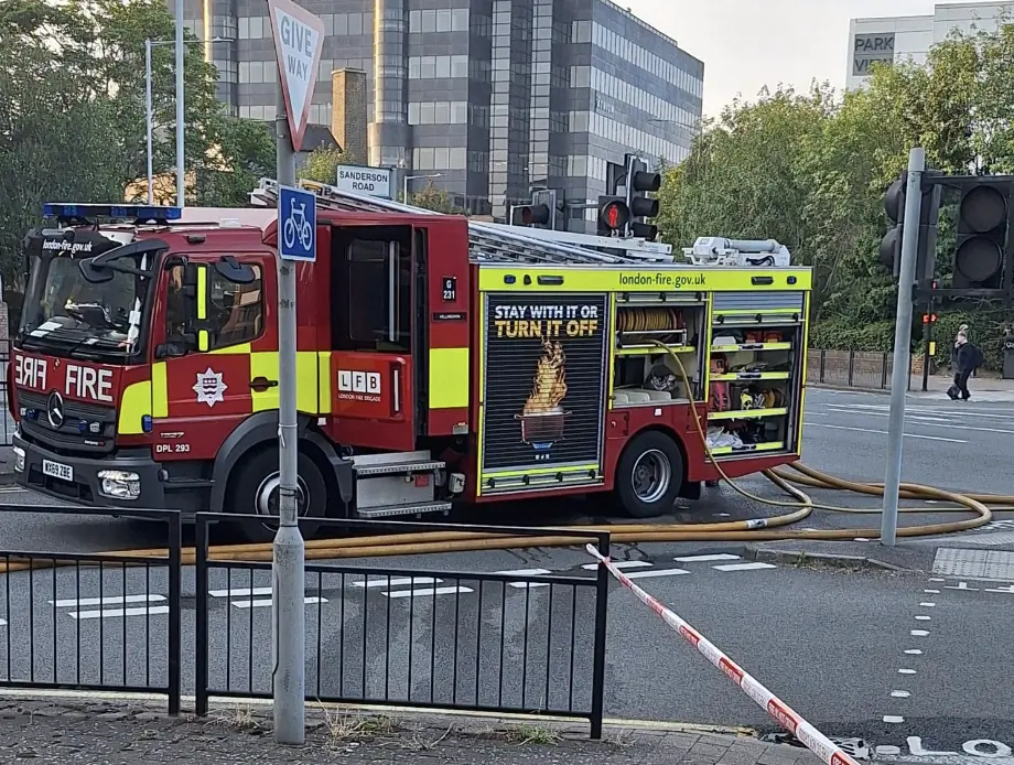 Lorry ‘Completely Destroyed’ by Fire in Uxbridge
