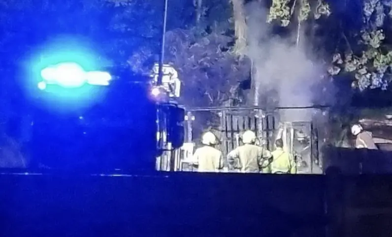 Firefighters Respond to Gas Explosion in Eastbourne Shed