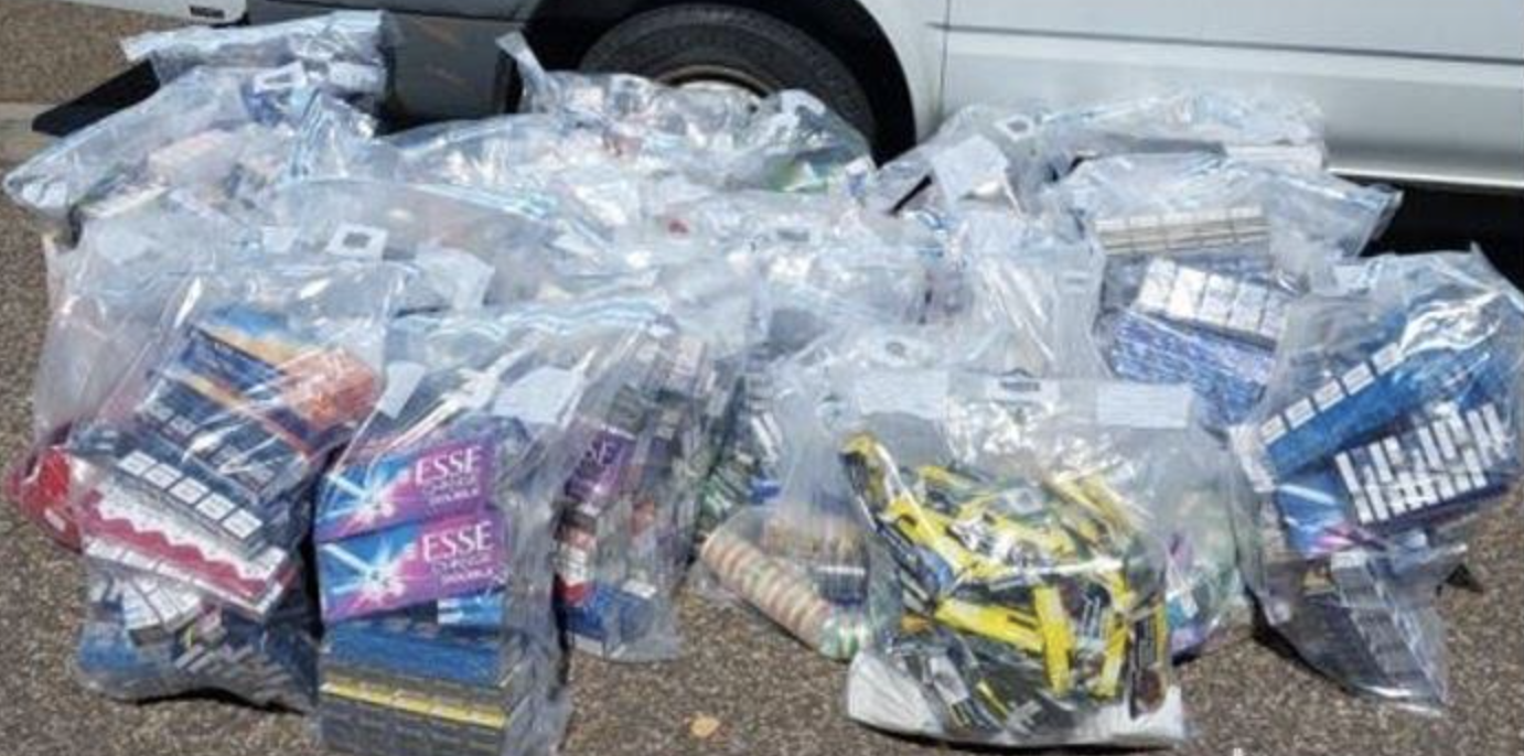 Untaxed cigarettes have been found behind false walls and in other hides during inspections at Gravesend businesses