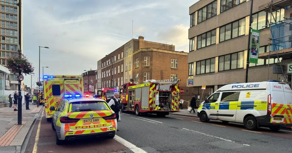 Serious Crash Closes Road in Croydon Town Centre as Emergency Services Respond