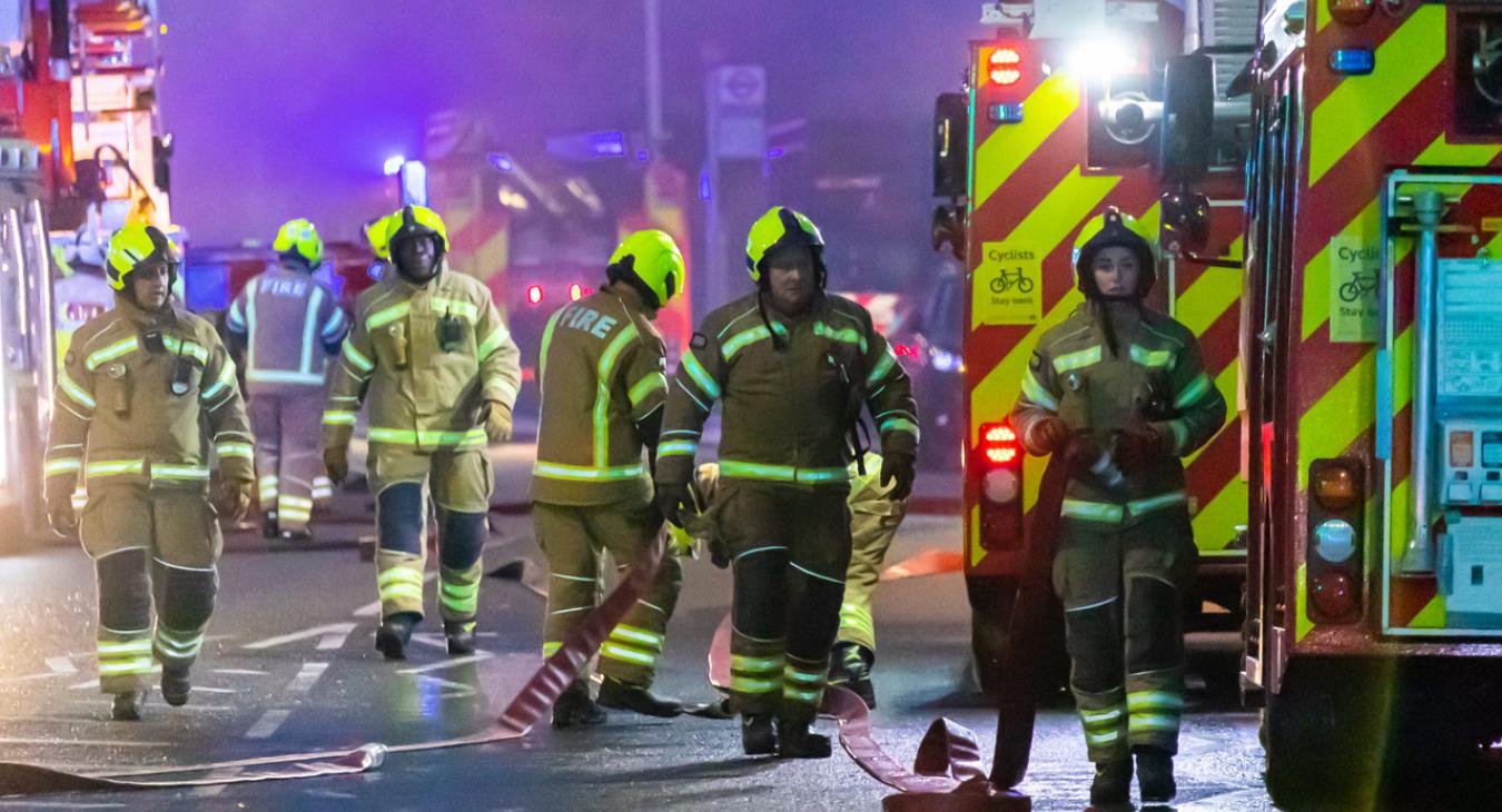 Eight Fire Engines Respond to Major Fire Above the CEX Store in East Ham