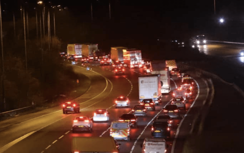 M2 Eastbound Closed Between J1 and J3 After Person Falls from Bridge