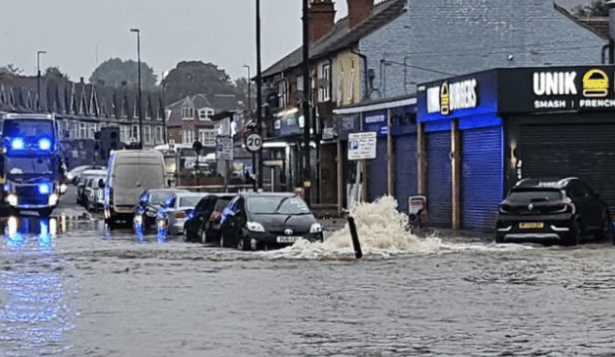Major Flooding Disrupts Traffic in Springfield, Birmingham