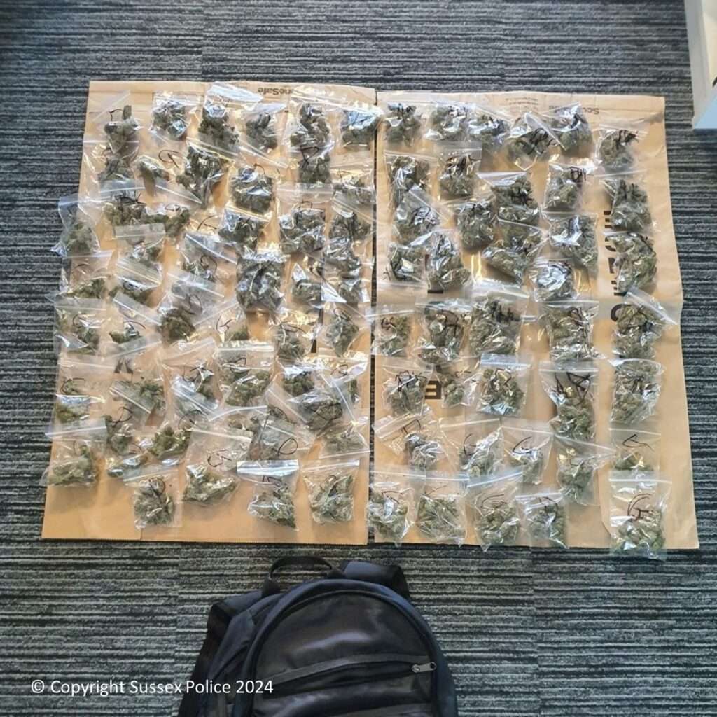 Man Arrested in Brighton for Possession of £5,000 Worth of Cannabis