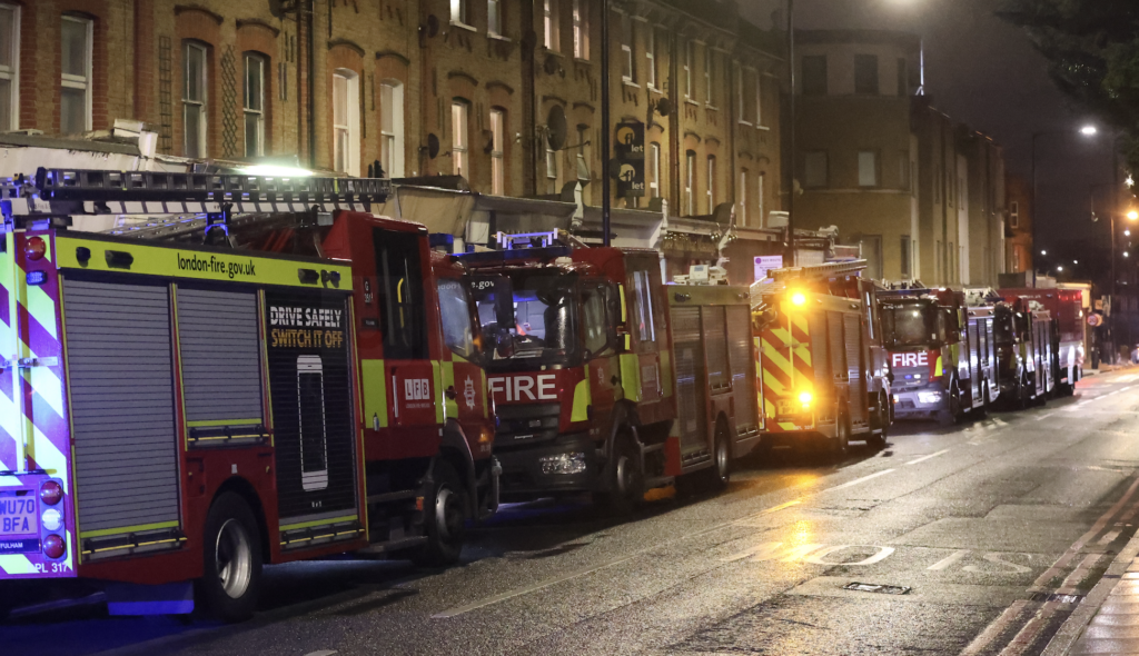 40 Firefighters Battle Blaze at Putney House