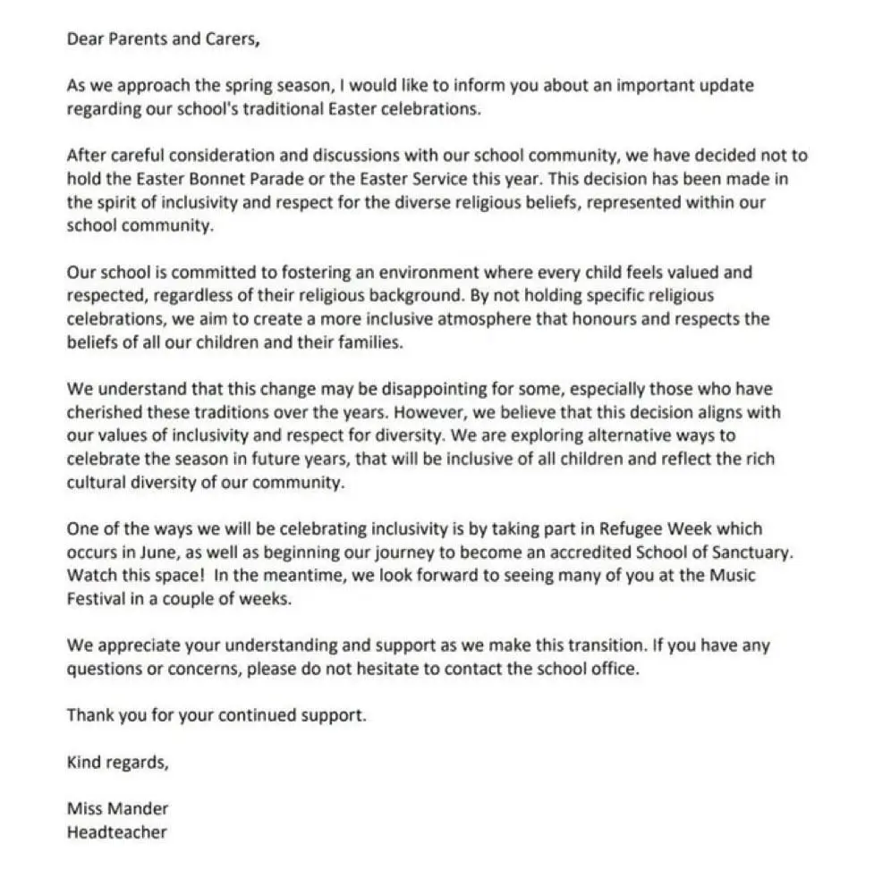 Outrage As Norwood School ‘cancels Easter’ Activities In Eastleigh Outrage as Norwood School ‘Cancels Easter’ Activities in Eastleigh