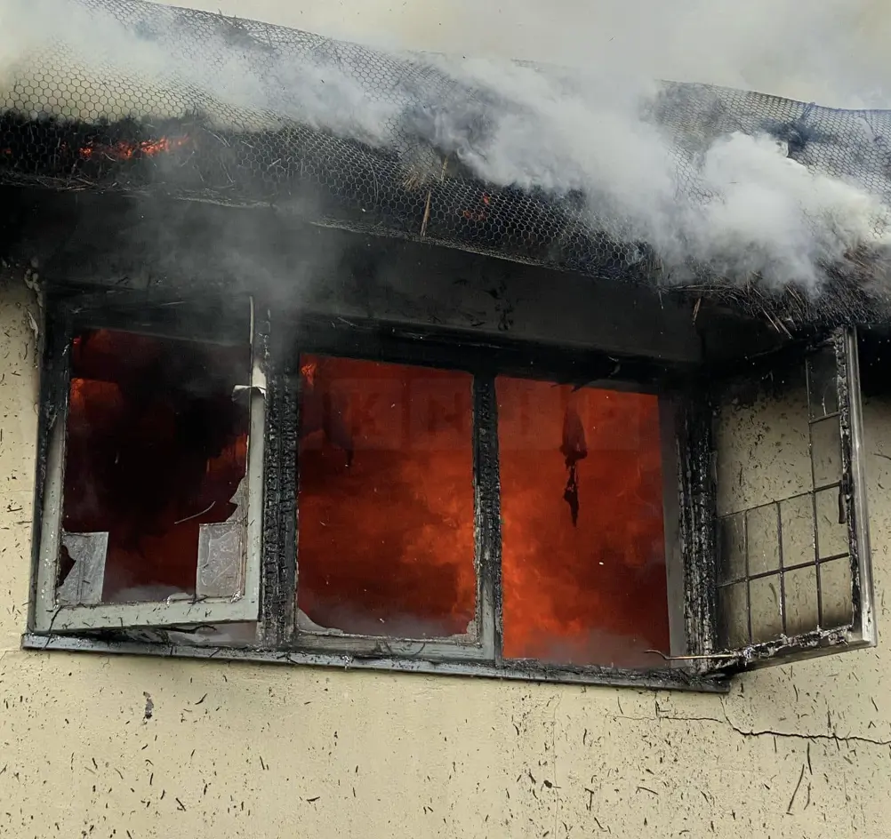 Fire Crews Tackle Blaze at Thatch Cottage in Birdbrook