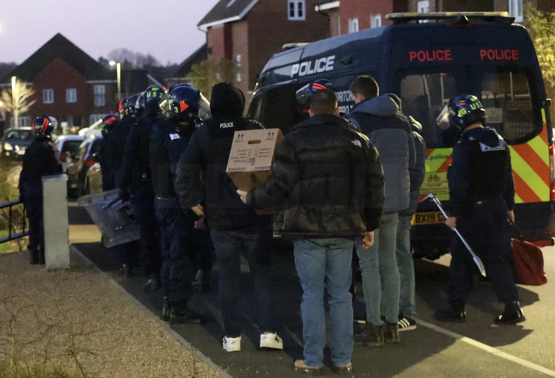 Specialist TSG Officers Conduct Early Morning Raids at Tadworth Property